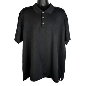 Adidas Men's Black 2 XL Polo Shirt Short Sleeve Performance Golf Outdoors "READ"